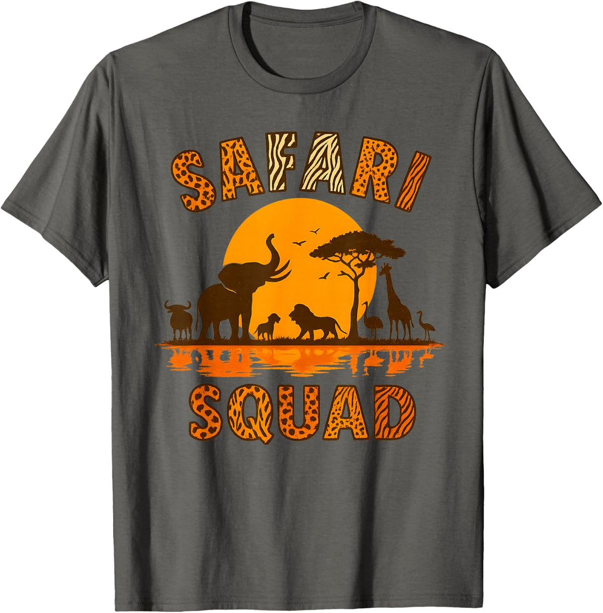 Safari Squad Animal Family Trip Zoo World Kids Boys Girls T-Shirt