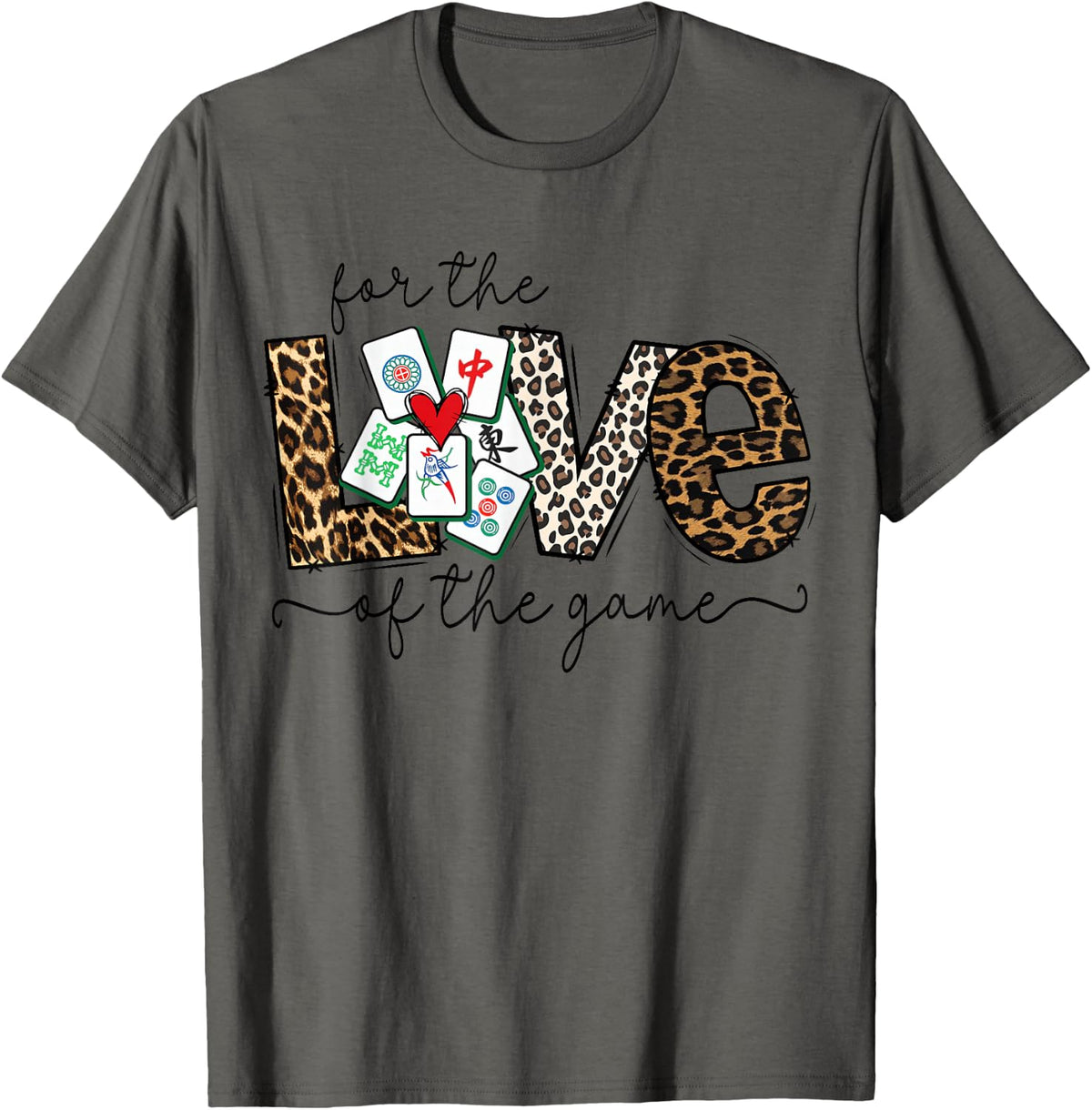 Funny Mahjong Love for The Game Chinese Tile Game Player Tees T Shirts for Men and Women