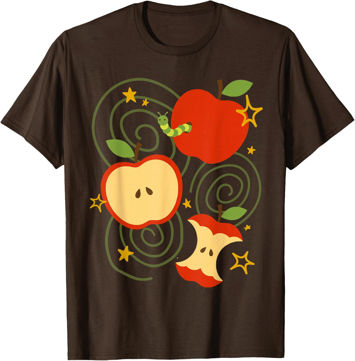 Apple y2k Kawaii Cute Vintage 90s Retro Brown Grunge Teen T-Shirt