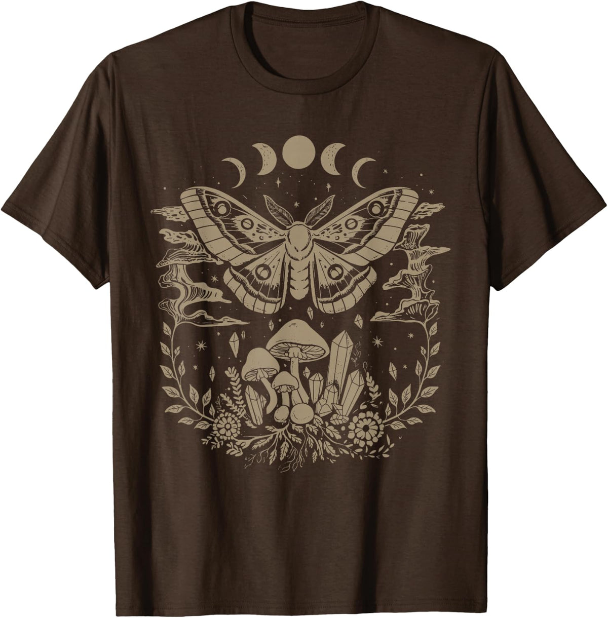 Cute Fairycore Moth Grunge Aesthetic Floral for Girls Women T-Shirt