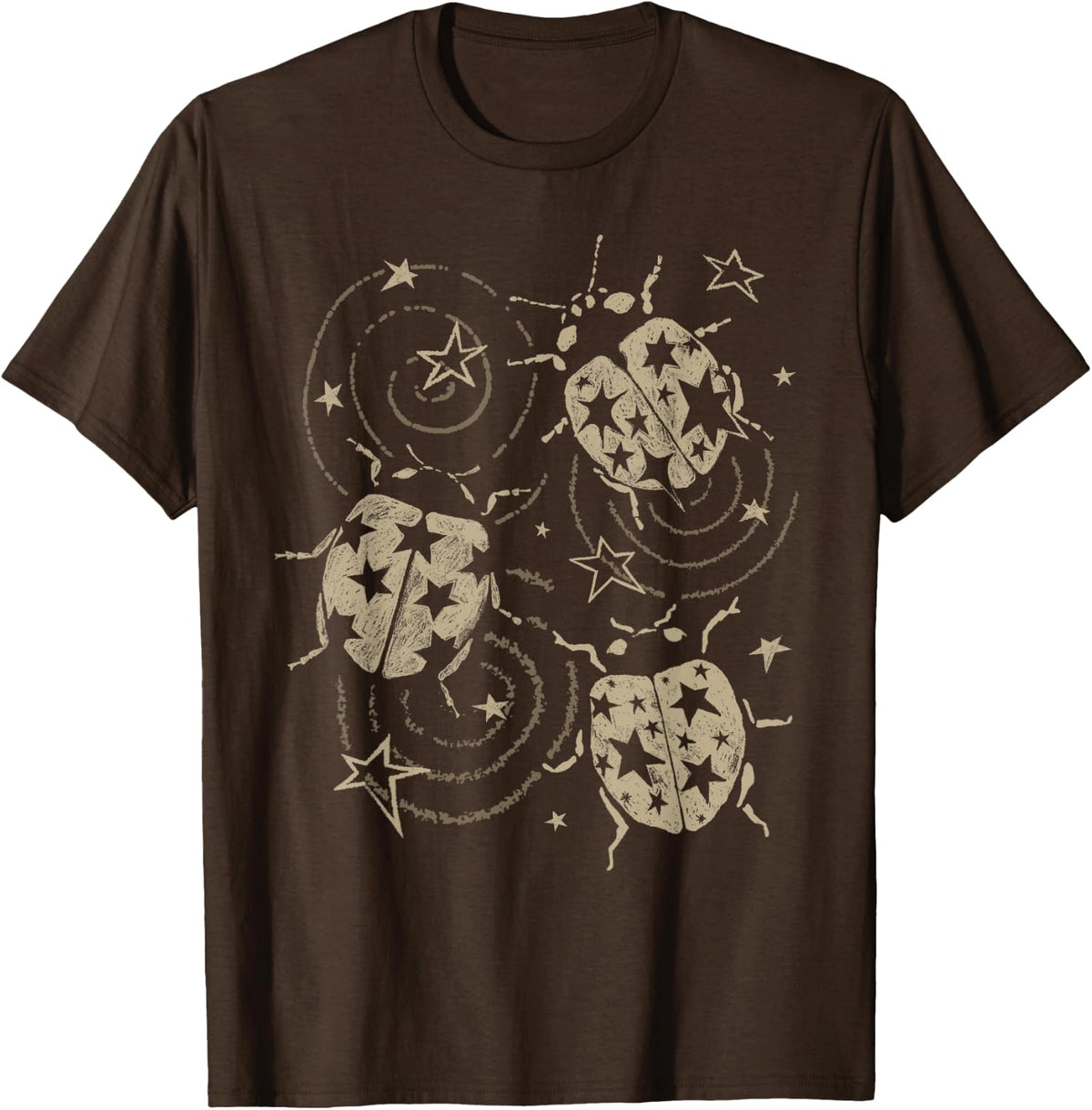 Grunge 2000s Ladybug y2k Cute Alt 90s Vintage Star Dots Teen T-Shirt