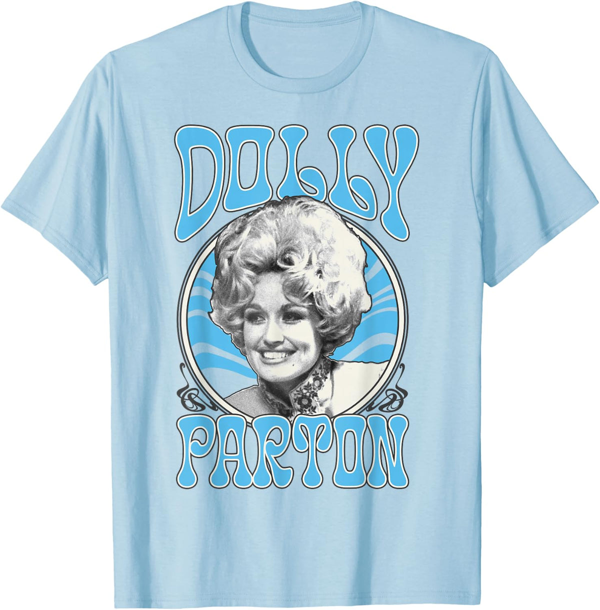 Dolly Parton 70's Retro Text Vintage Style Music Poster T-Shirt