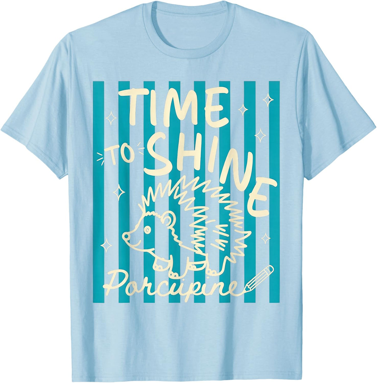 Time to Shine Porcupine Back to School T-Shirt