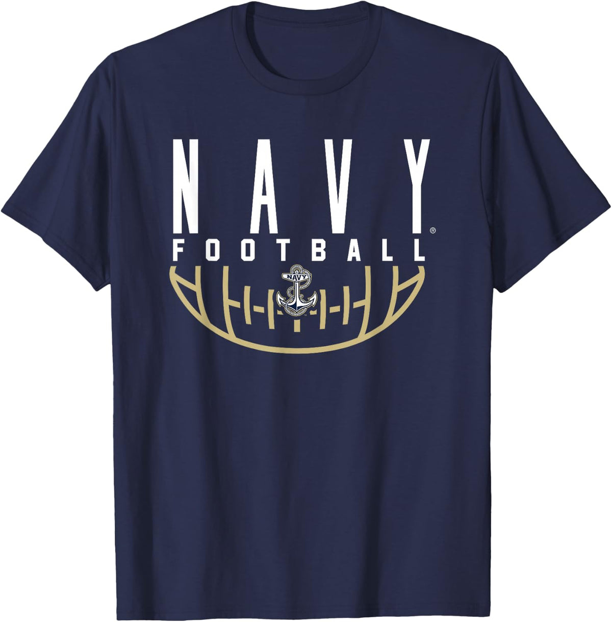 US Naval Academy Navy Midshipmen Football Arch T-Shirt