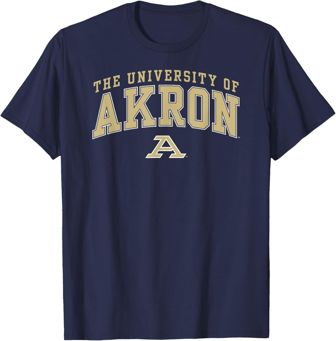 Akron Zips Arch Over Navy Officially Licensed T-Shirt