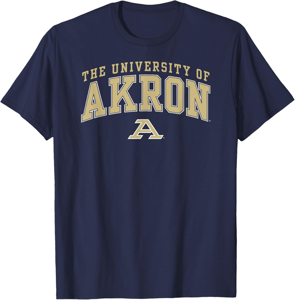 Akron Zips Arch Over Navy Officially Licensed T-Shirt