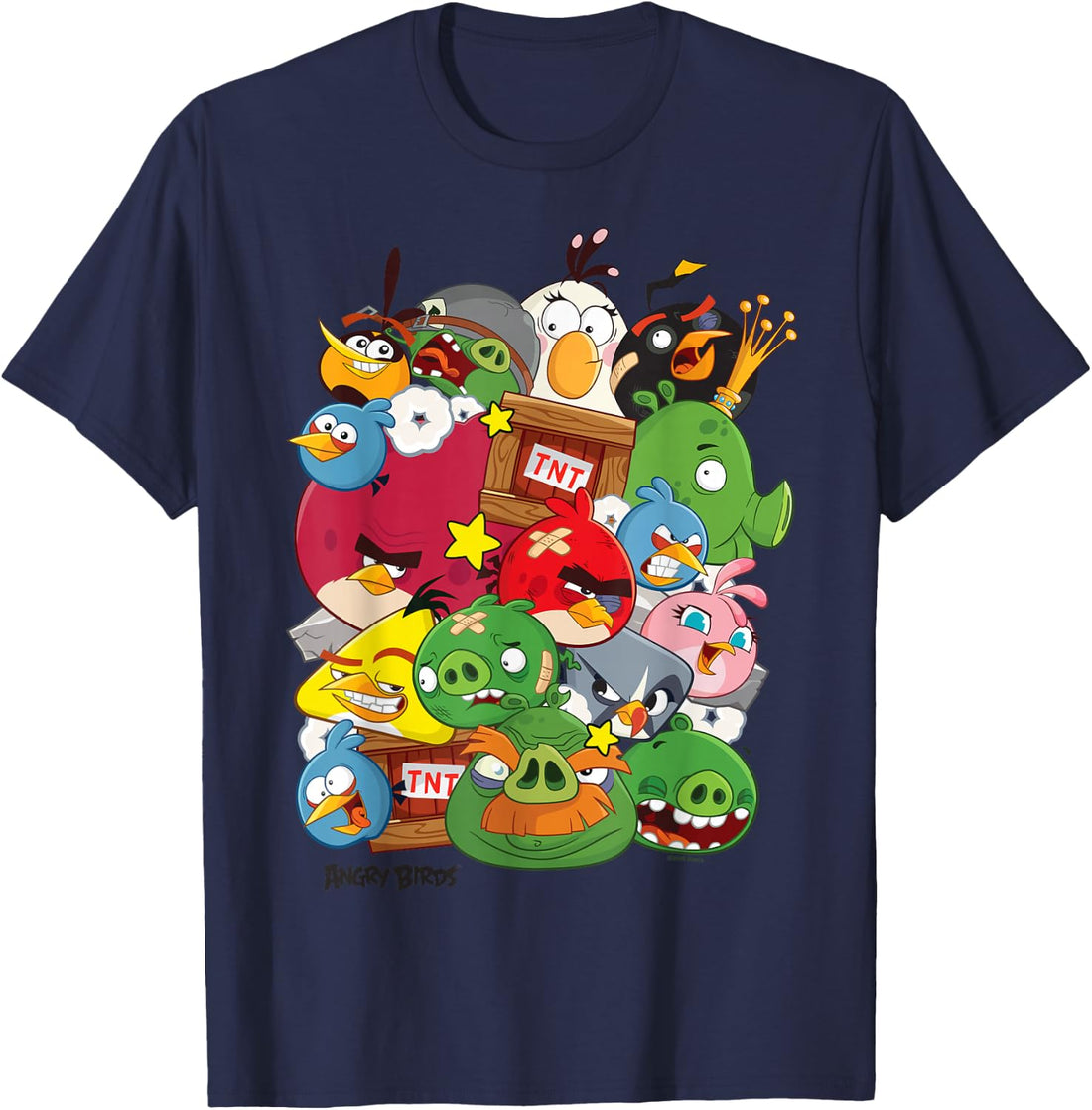 Angry Birds Piggy & Bird Pile T-Shirt