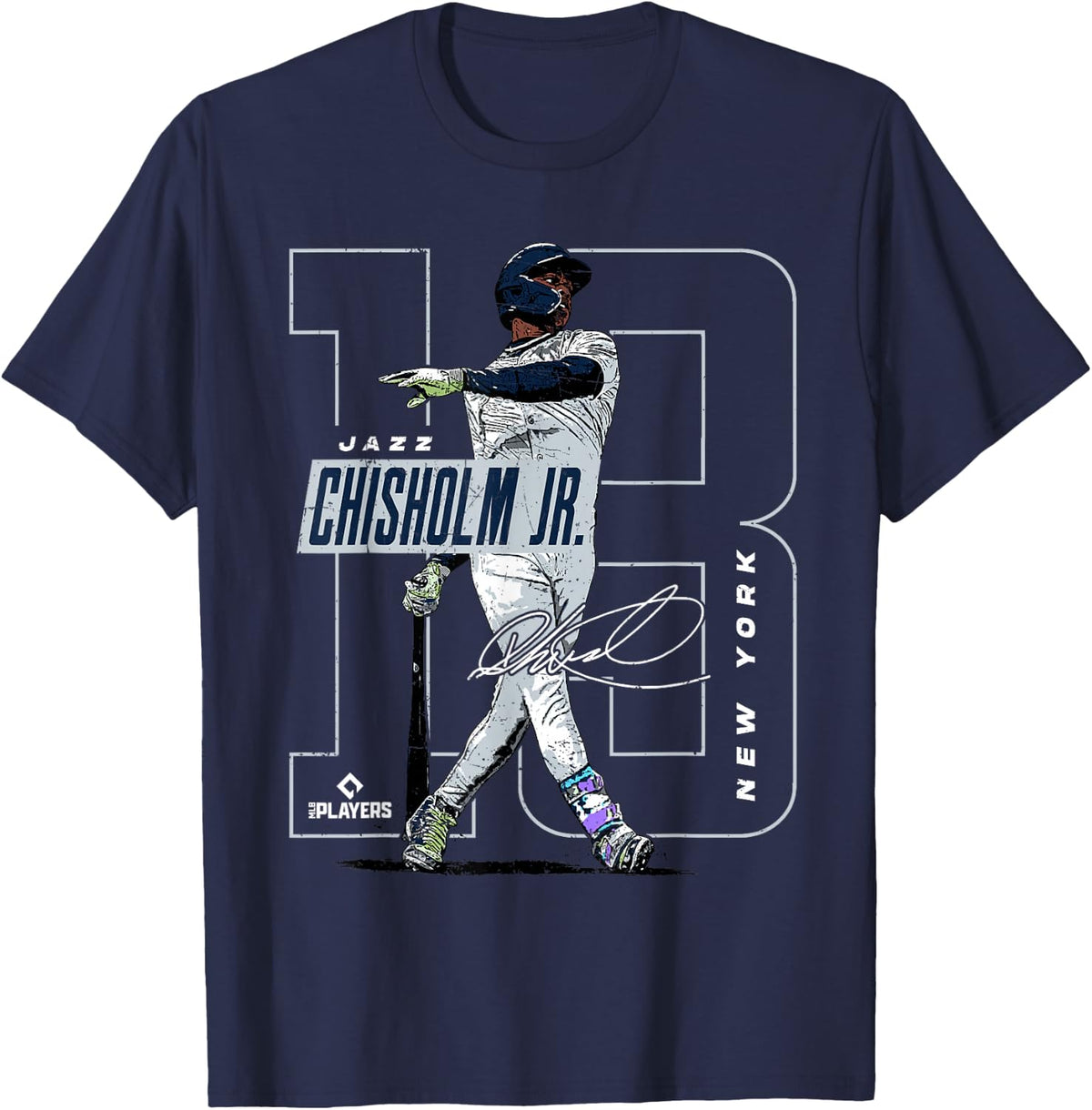 Jazz Chisholm - New York Y MLB Baseball Players- MLBJCH204M T-Shirt