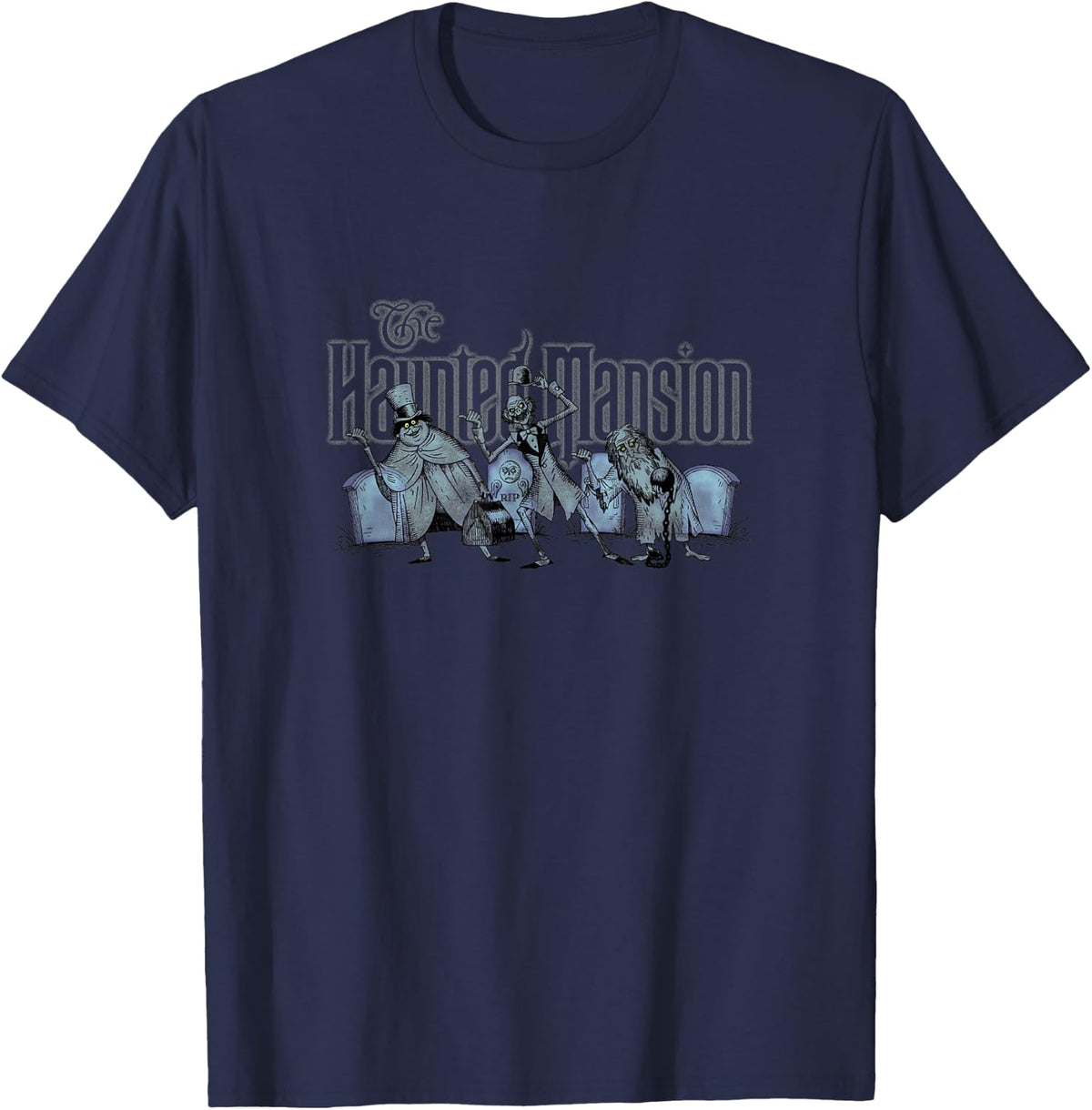 The Haunted Mansion The Hitchhiking Ghosts Big Chest Poster T-Shirt