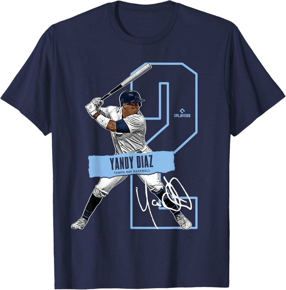 Yandy Díaz - Tampa Bay Baseball Players - MLBYAN302N T-Shirt