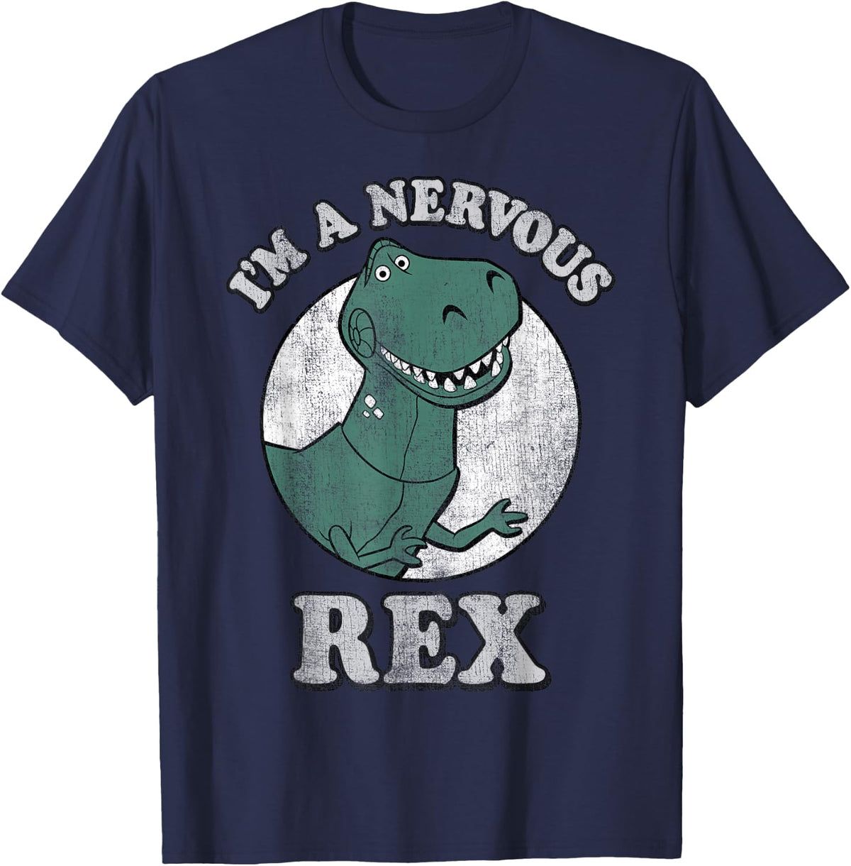 Disney Pixar Toy Story I'm A Nervous Rex Dinosaur T-Shirt
