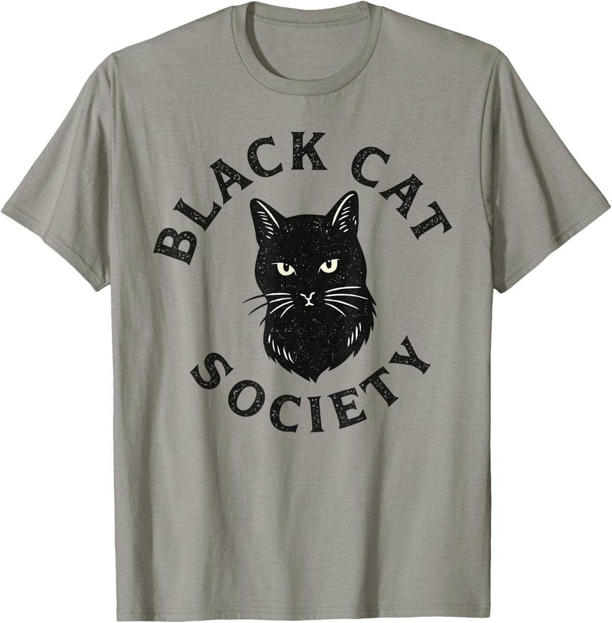 Black Cat Society Misunderstood Cat Awareness Design T-Shirt