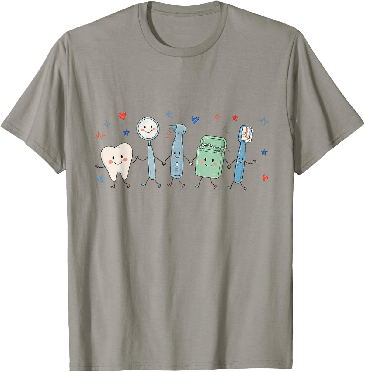 Funny Dentist Dental Doodle Dentistry Teeth Hygienist T-Shirt