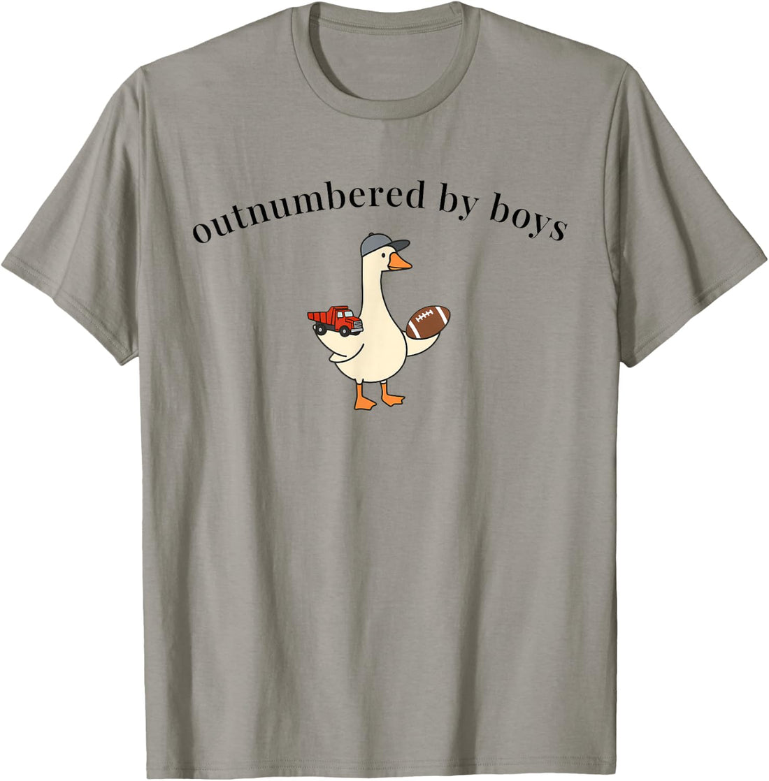 Outnumbered By Boys Funny Mom Goose Family Life T-Shirt