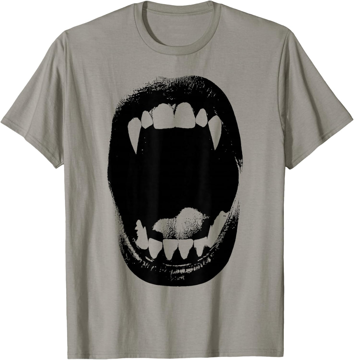 Punk Vintage 90s Fang Vampire Bite Spooky Halloween Graphic T-Shirt