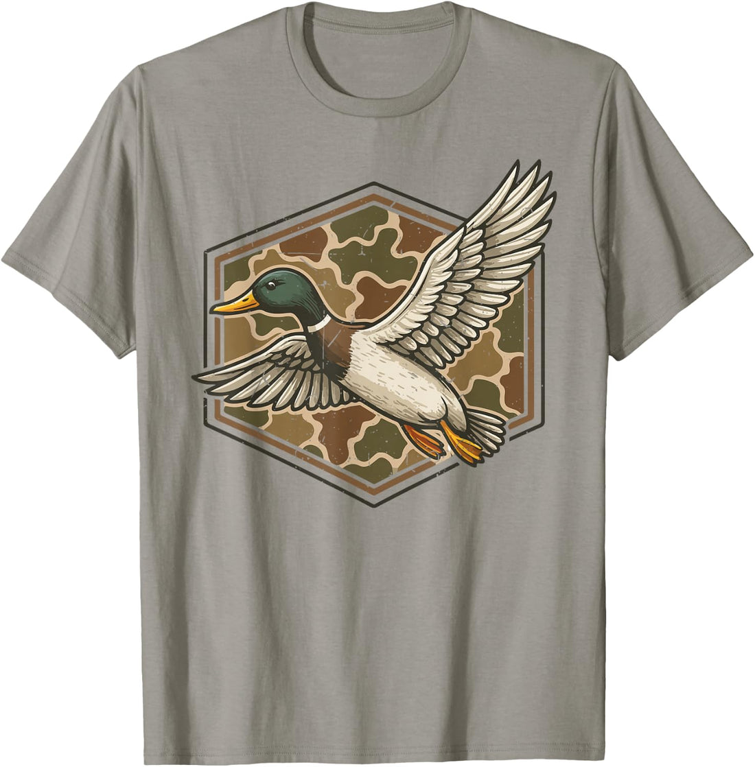 Youth Camo Mallard Duck Hunting Boys Men Camouflage Hunting T-Shirt