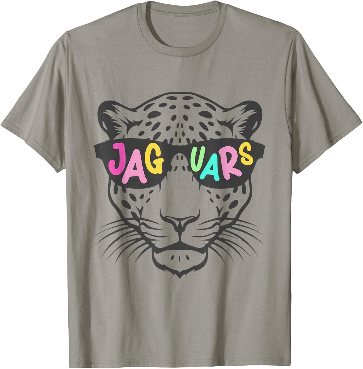 Cool Cartoon Jaguar Mascot Retro Animal T-Shirt
