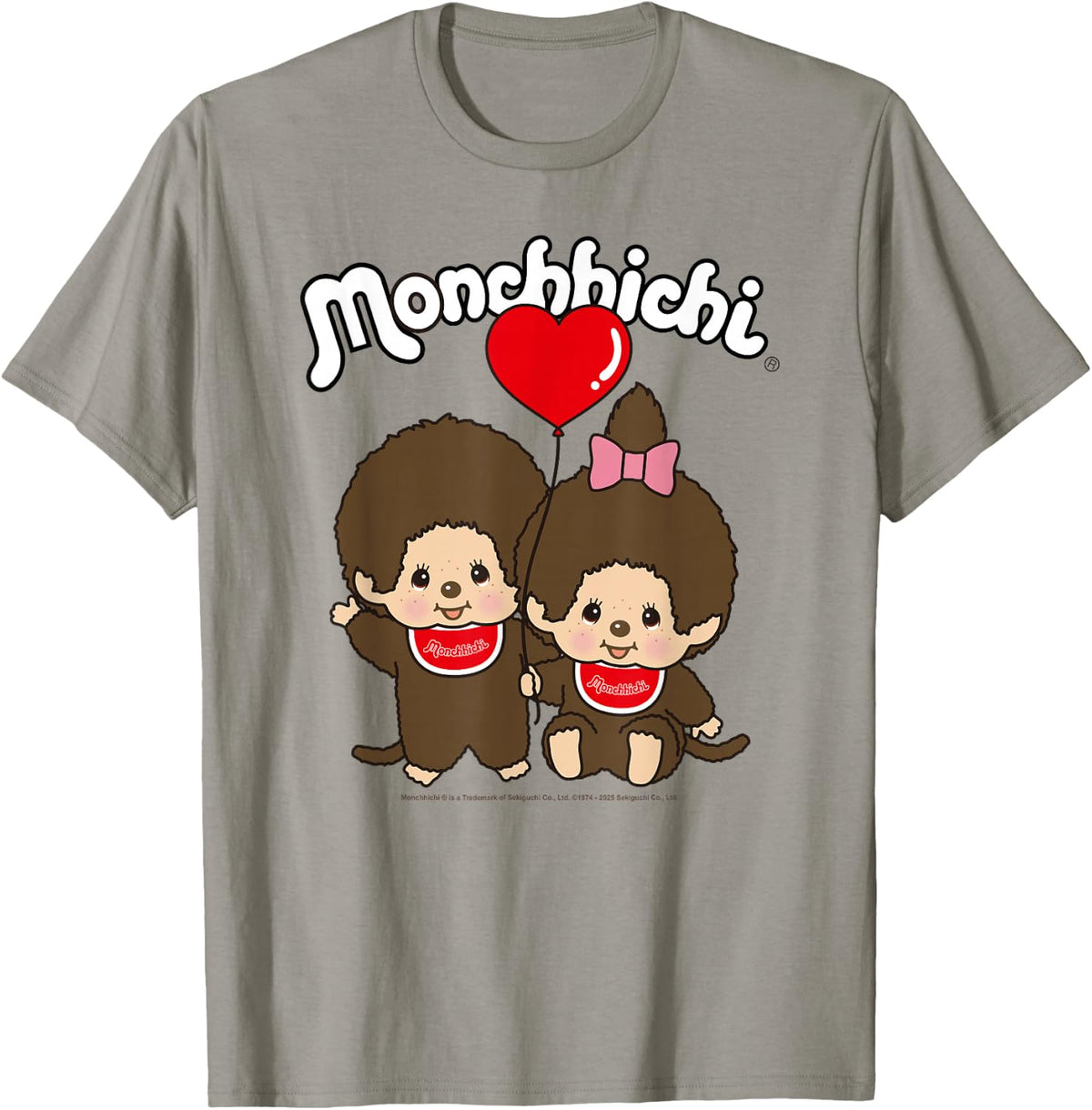 Monchhichi Valentine's Day Cute Little Fluffy Twins T-Shirt