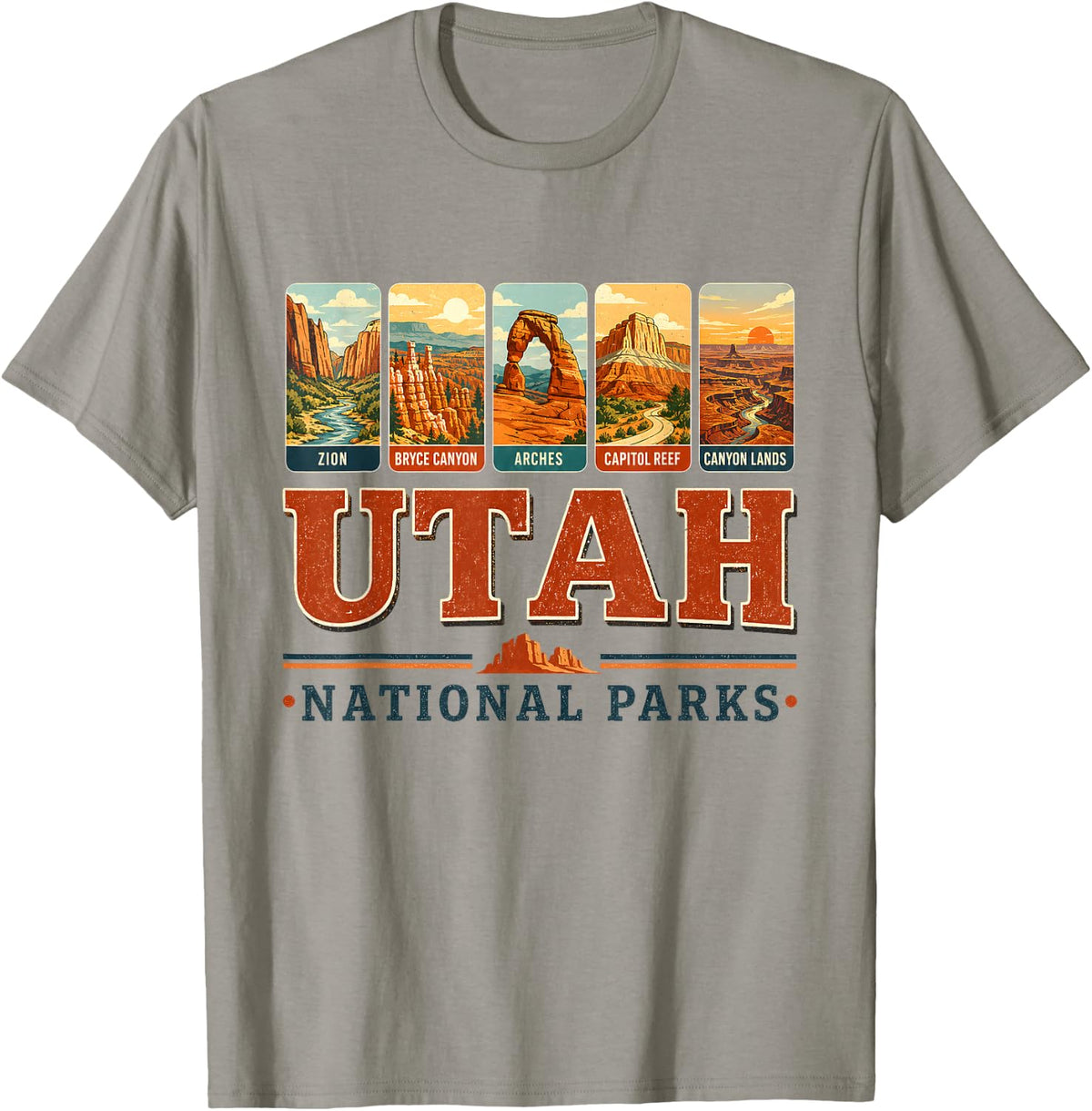 Utah National Parks Arches Bryce Canyon Zion Capitol Reef T-Shirt