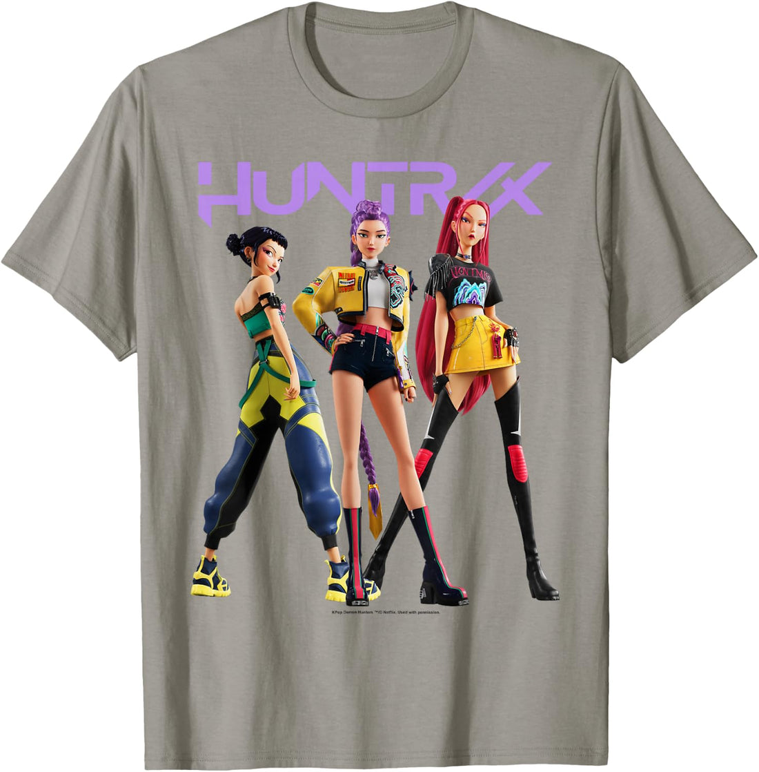 Kpop Demon Hunters Huntrix Mira Rumi & Zoey Posing Poster T-Shirt