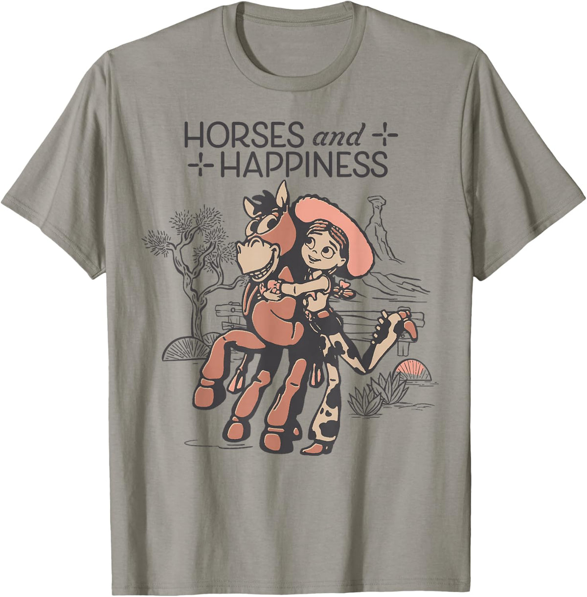 Disney Pixar Toy Story 5 Horses & Happiness Bullseye Jessie T-Shirt