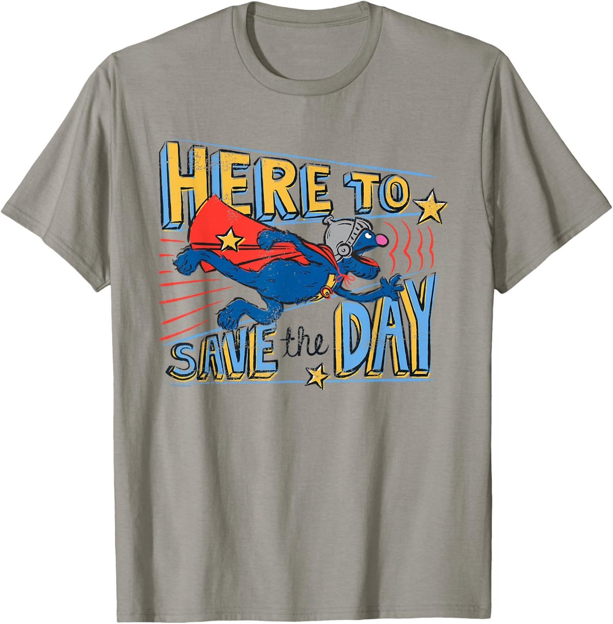 Sesame Street Super Grover Here to Save The Day T-Shirt