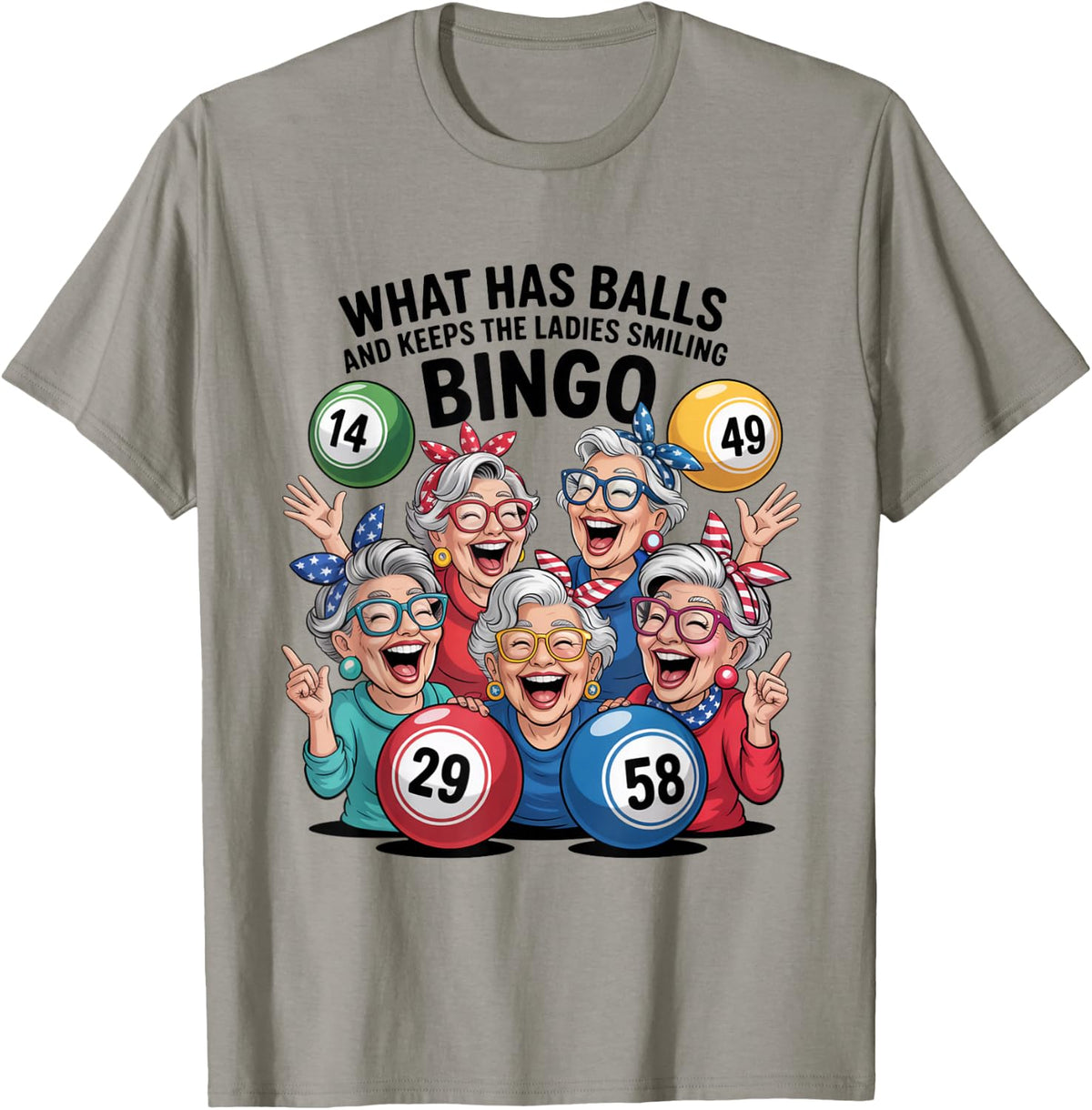 Bingo Night Humor Keeps the Ladies Smiling T-Shirt