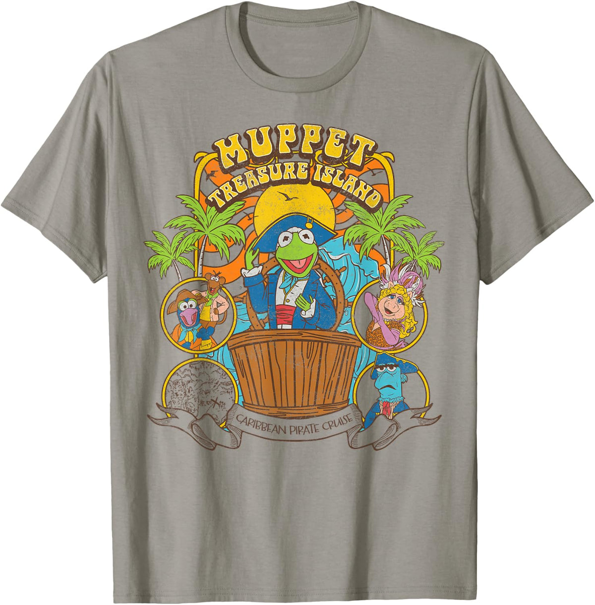 Disney The Muppets Treasure Island Caribbean Pirate Cruise T-Shirt
