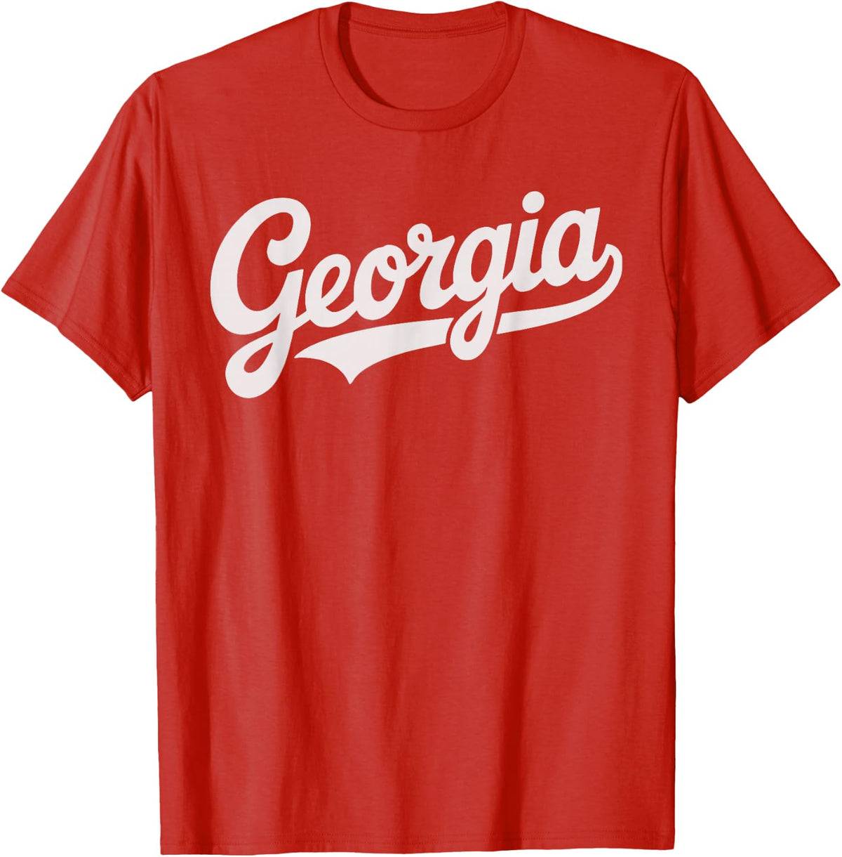 Vintage Georgia Script Retro Swoosh Design T-Shirt