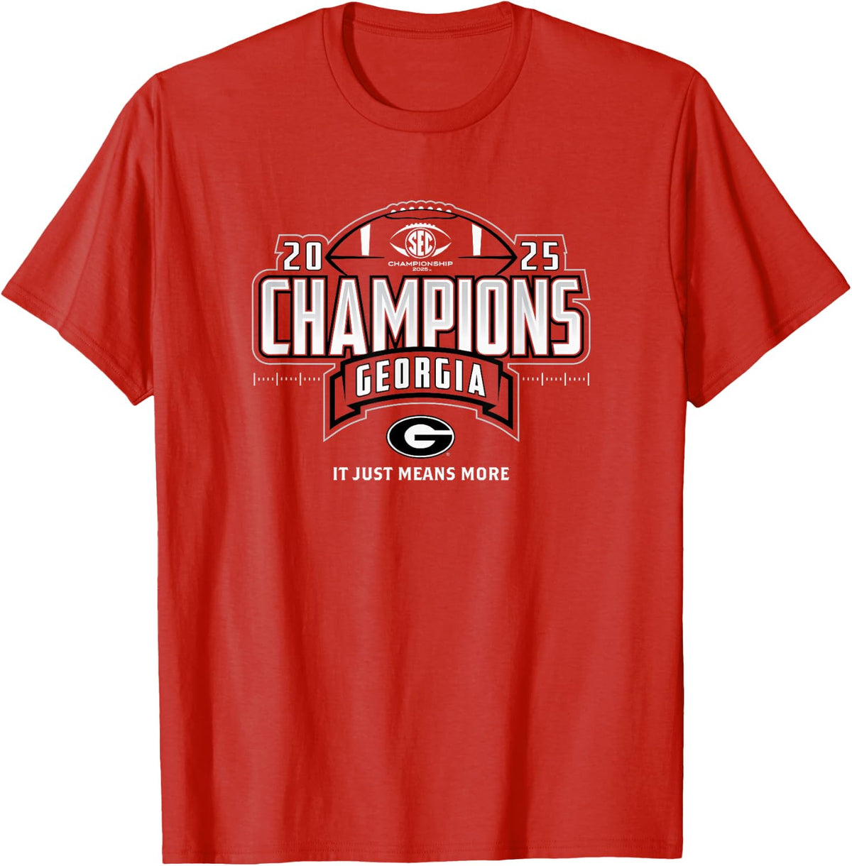 Georgia Bulldogs SEC Champs 2025 Football Locker Room T-Shirt