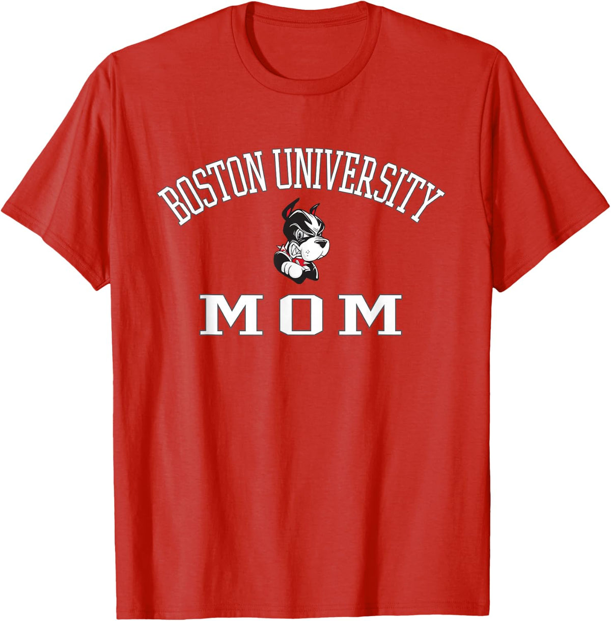 Boston Terriers Arch Over Mom - Boston U T-Shirt