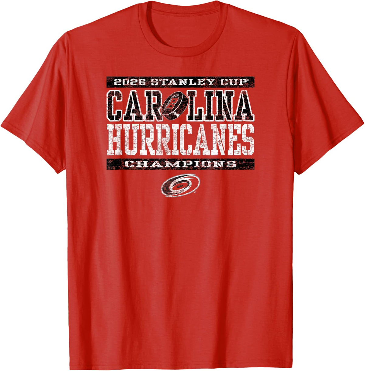 Carolina Hurricanes Stanley Cup Champs 2026 Vintage Red NHL T-Shirt