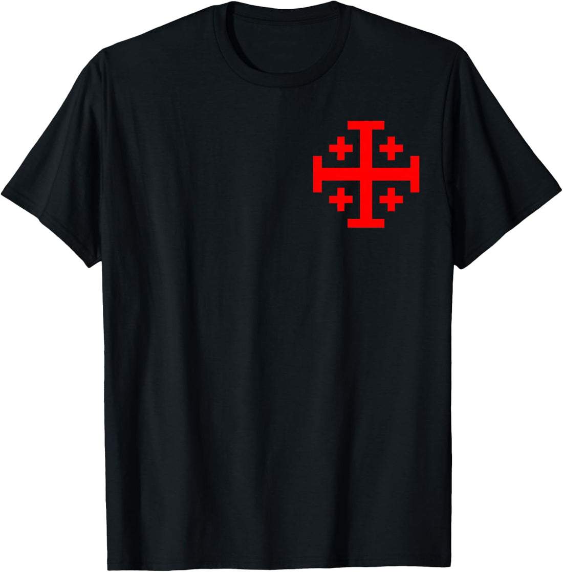 Make No Peace with Evil Knight Templar Jerusalem Cross T-Shirt