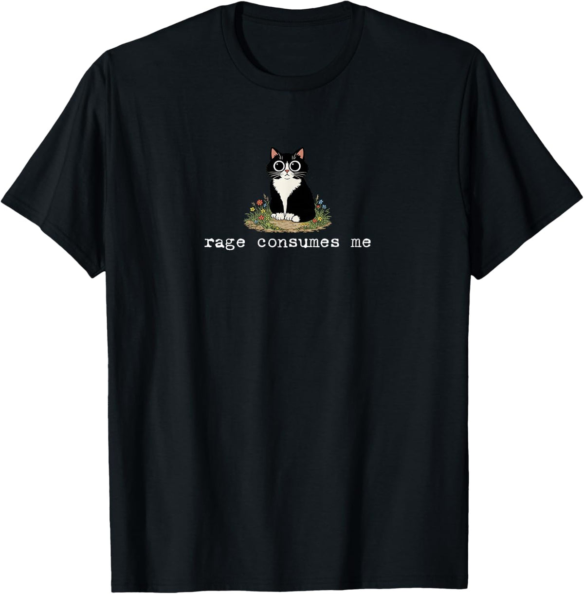 Rage Consumes Me Funny Cat Meme T-Shirt