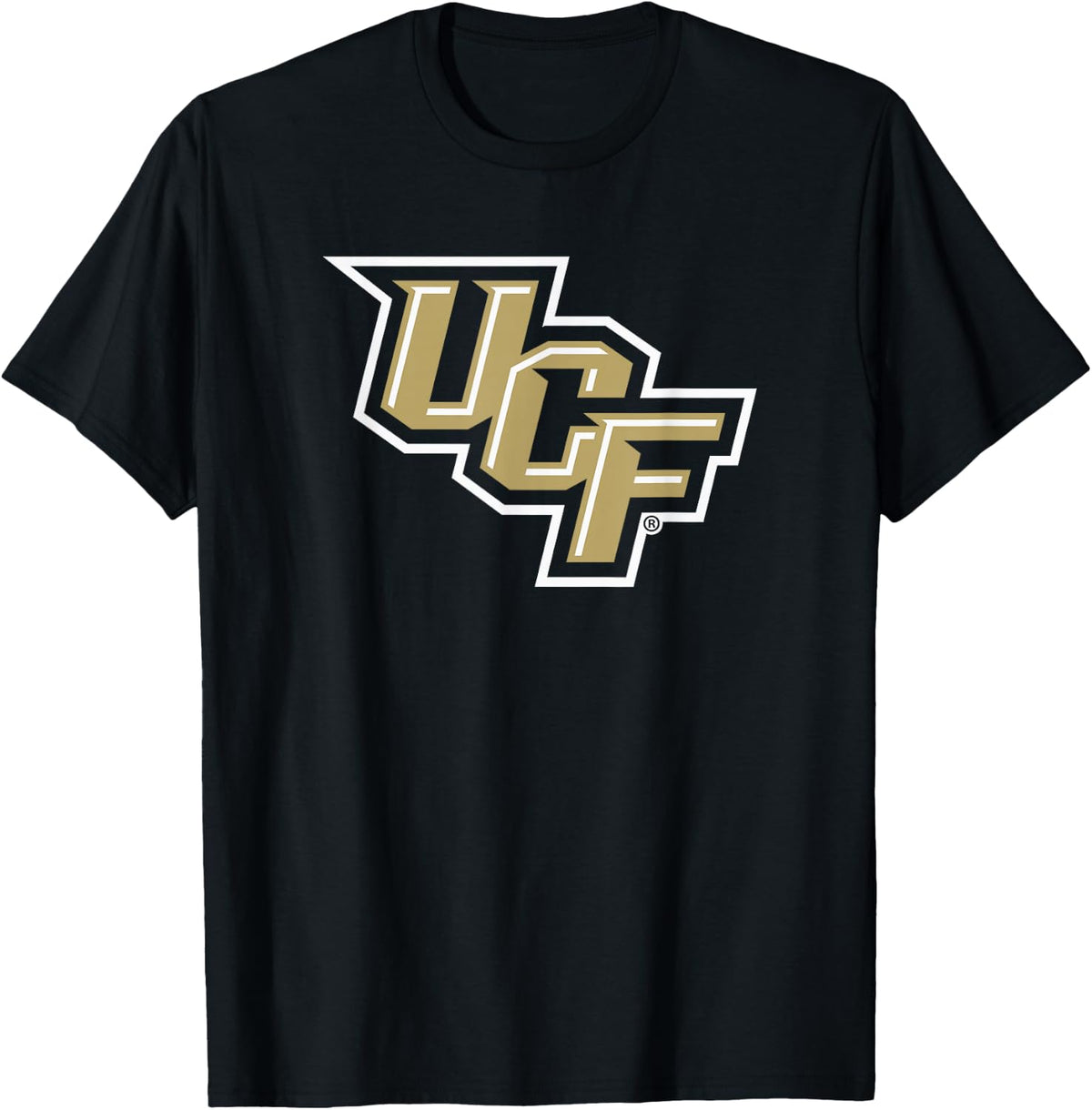 Central Florida Golden Knights Icon Black T-Shirt Tees for Men and Women