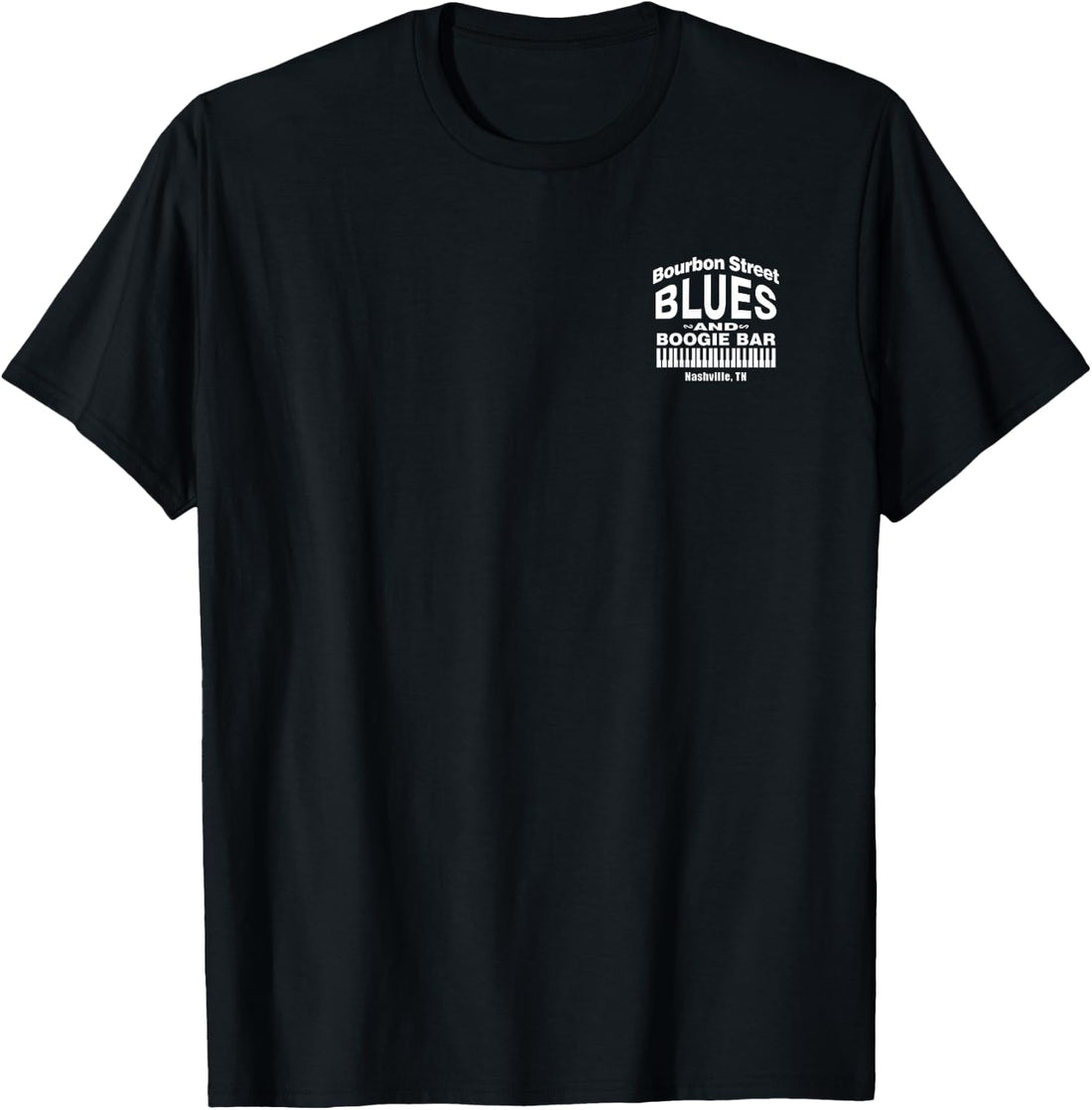 Voodoo Man Logo (White) - Bourbon Street Blues & Boogie Bar T-Shirt