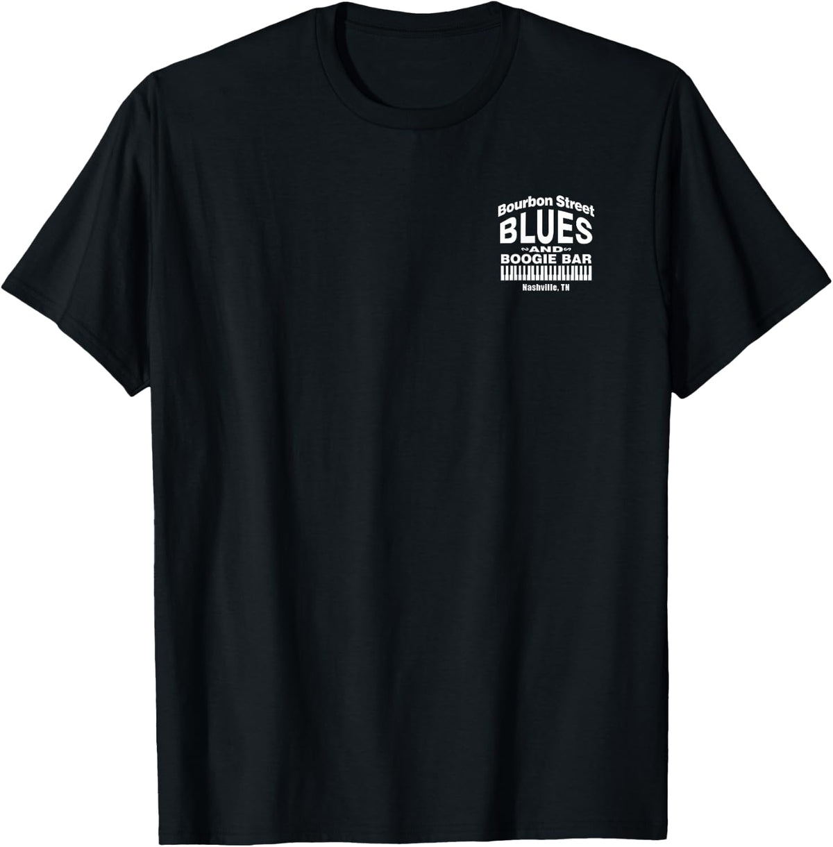 Voodoo Man Logo (White) - Bourbon Street Blues & Boogie Bar T-Shirt