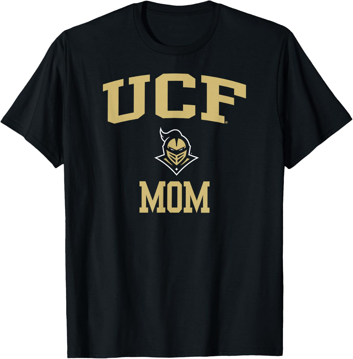 Central Florida Golden Knights Mom Icon Black T-Shirt