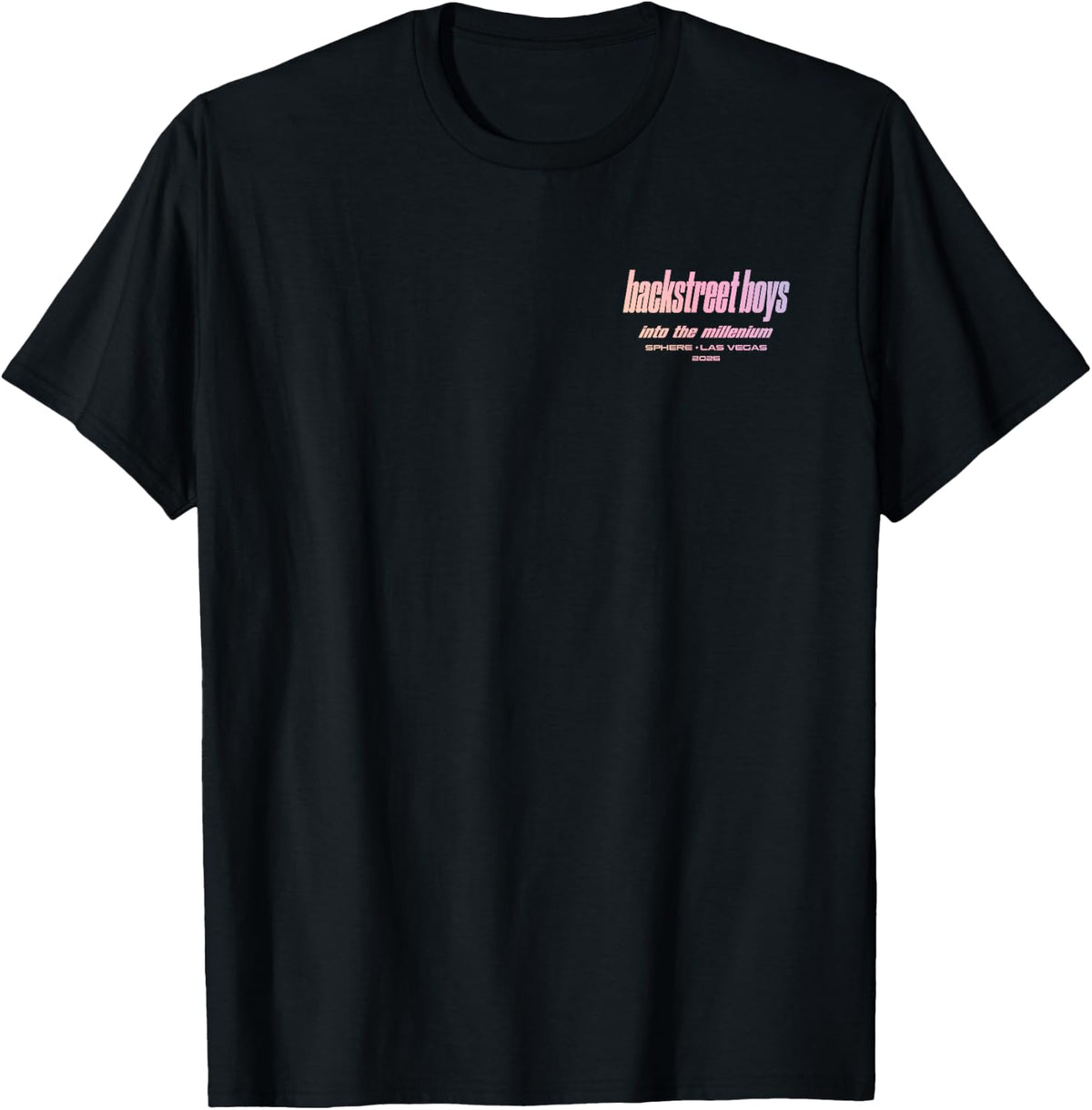 Backstreet Boys Sphere Warp Black T-Shirt