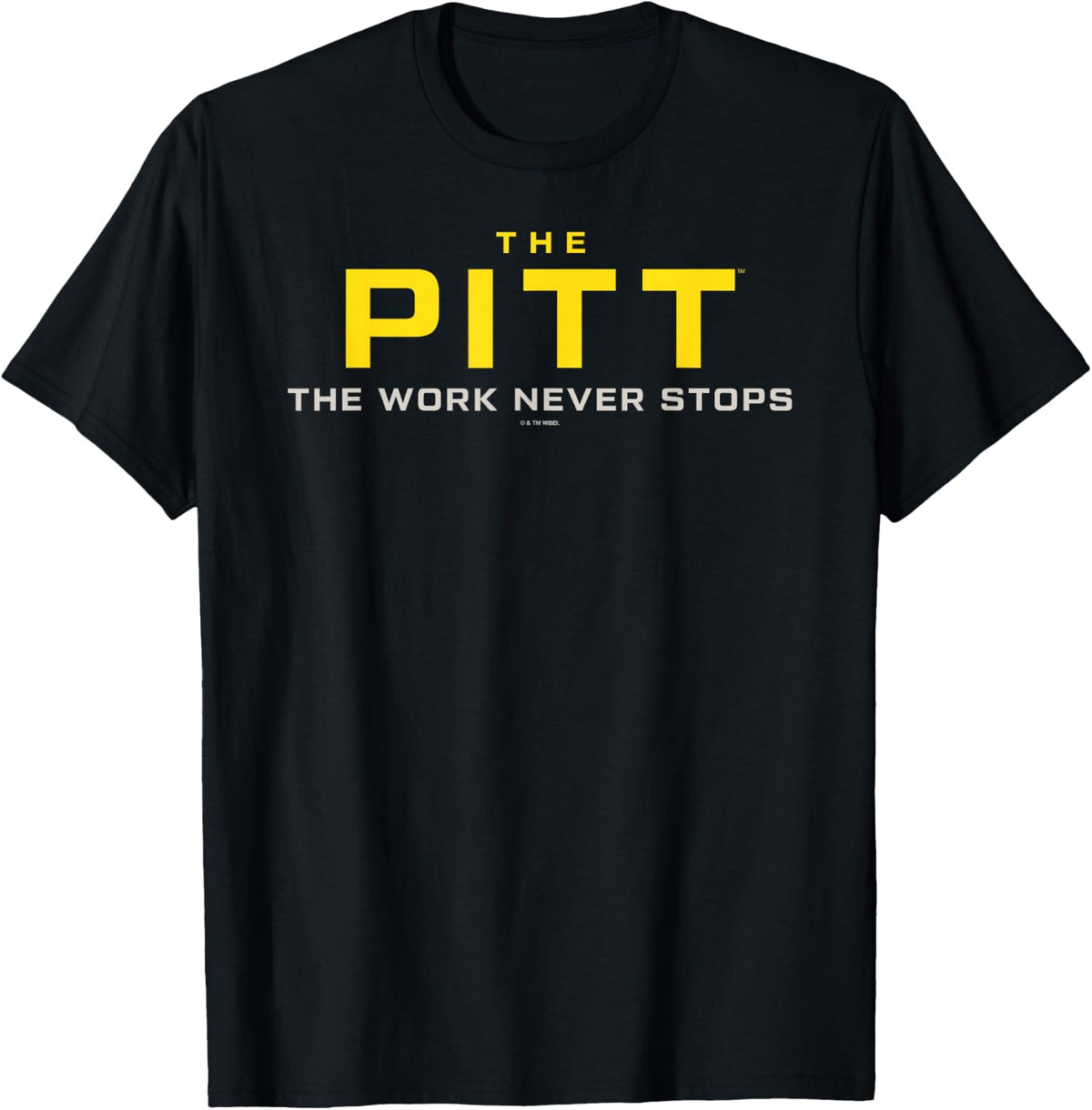 The Work Never Stops Official Logo and Catch Line T-Shirt