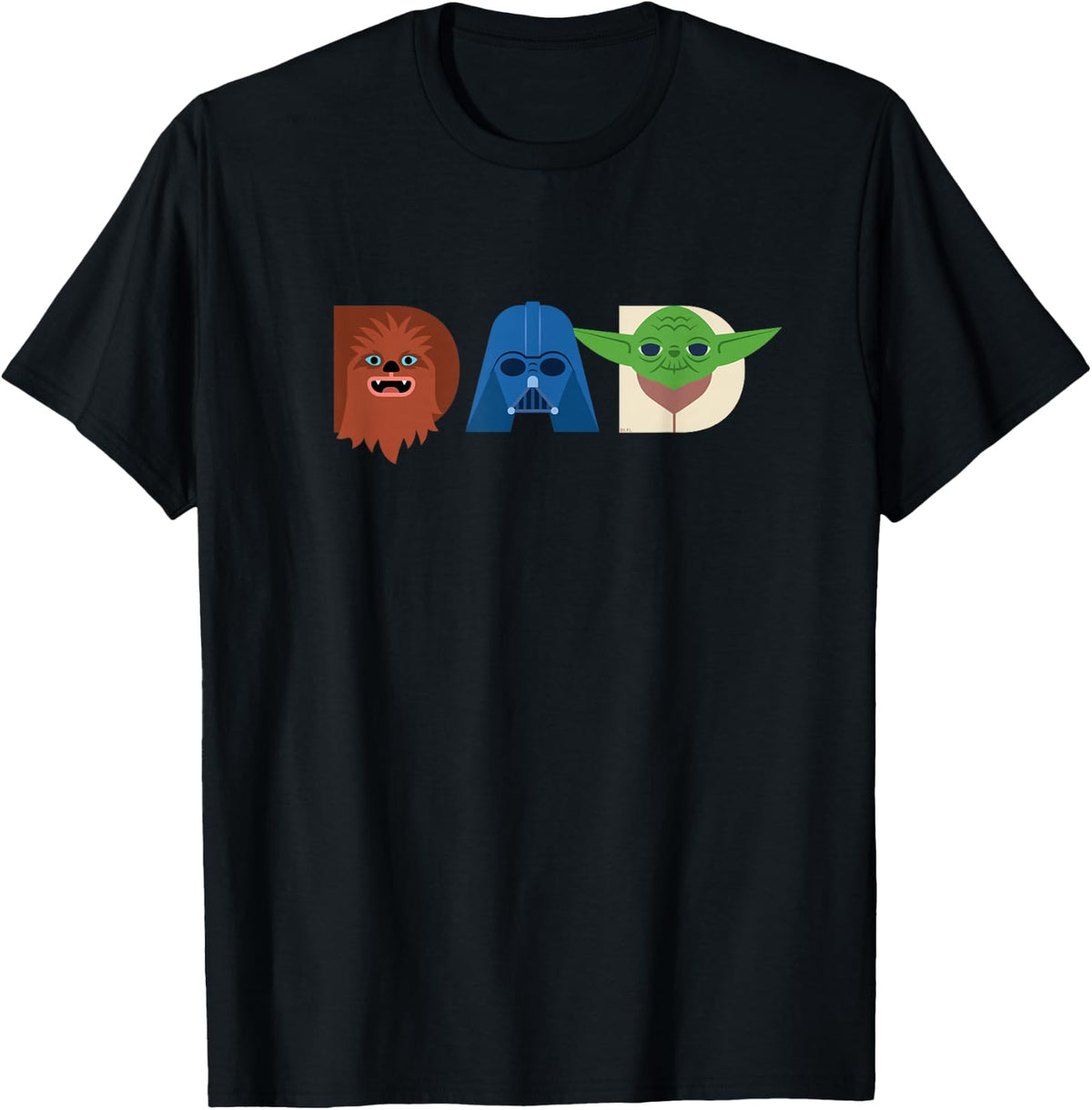 Star Wars Dad Character Letters Family Trip Matching Gift T-Shirt