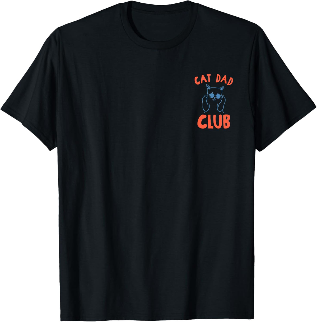 Funny Cat Dad Club Life is Better with Cats Retro Cat Dad T-Shirt