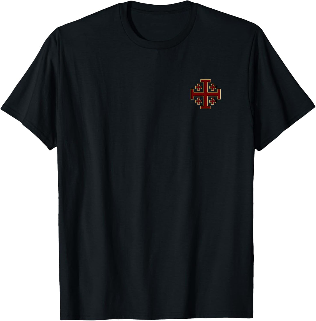 (2-Sided) Make No Peace with Knight Templar Jerusalem Cross T-Shirt