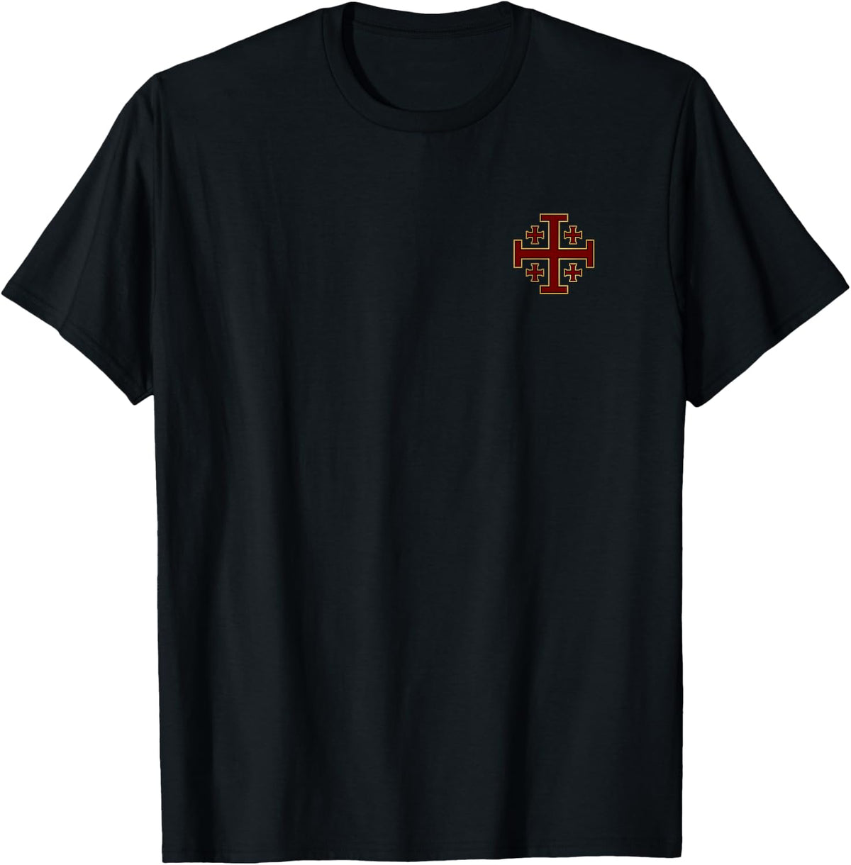 (2-Sided) Make No Peace with Knight Templar Jerusalem Cross T-Shirt