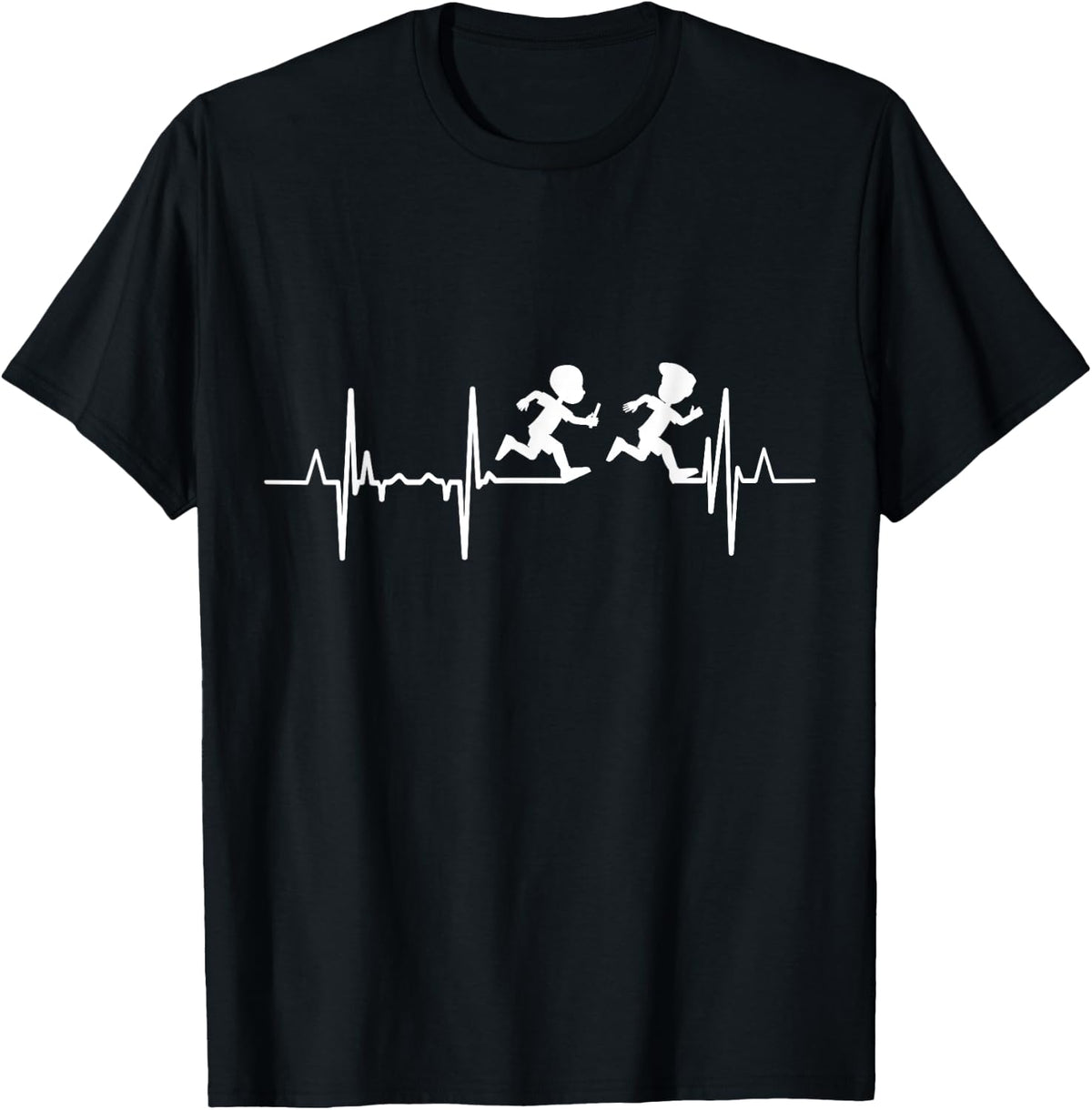My Heart Beats For Relay Race Heartbeat T-Shirt