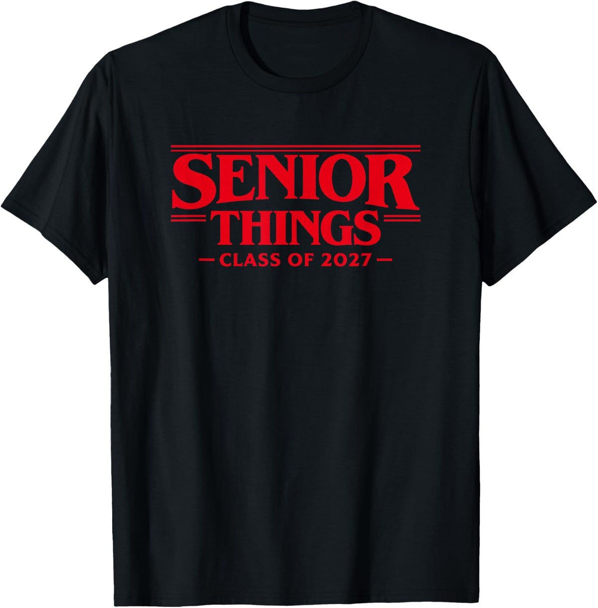 Senior Things 2027 - Retro 80's Class of 2027 Graduation T-Shirt