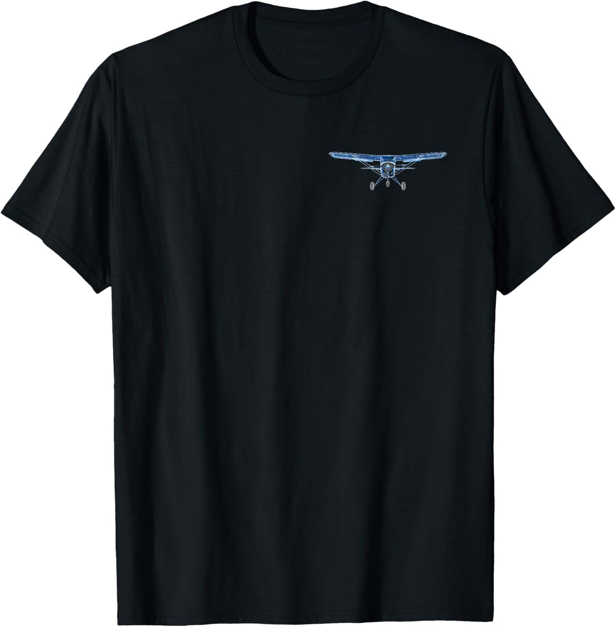 Pilot C172 Flying Airplane Mode On (2-Sided) T-Shirt