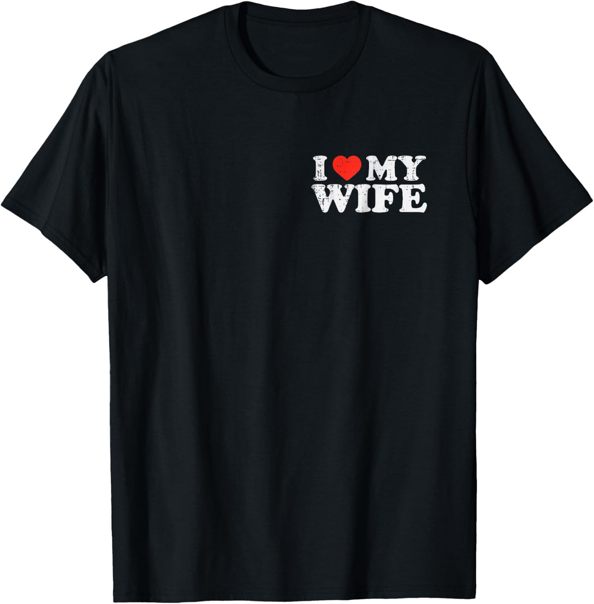 I Heart Love My Wife Retro Vintage Funny Cool Husband Women T-Shirt