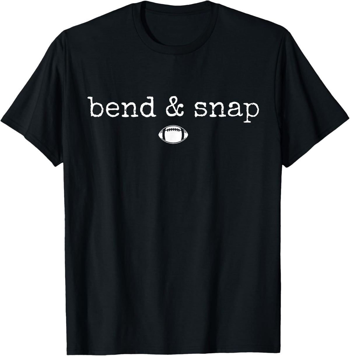 Funny Game Day Touchdown Season Cute Bend and Snap Football T-Shirt