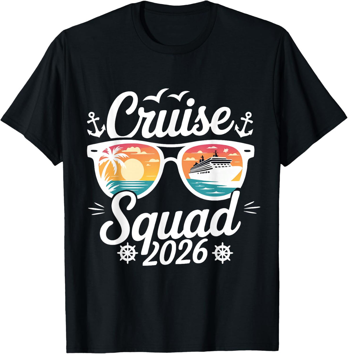 Funny Cruise Squad 2026 Summer Vacation Matching Family T-Shirt